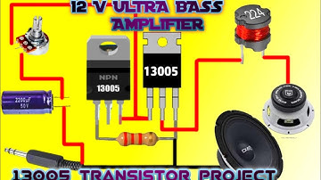 13005 Transistor Amplifier Circuit || Day Powerful Ultra Bass Amplifier At Home