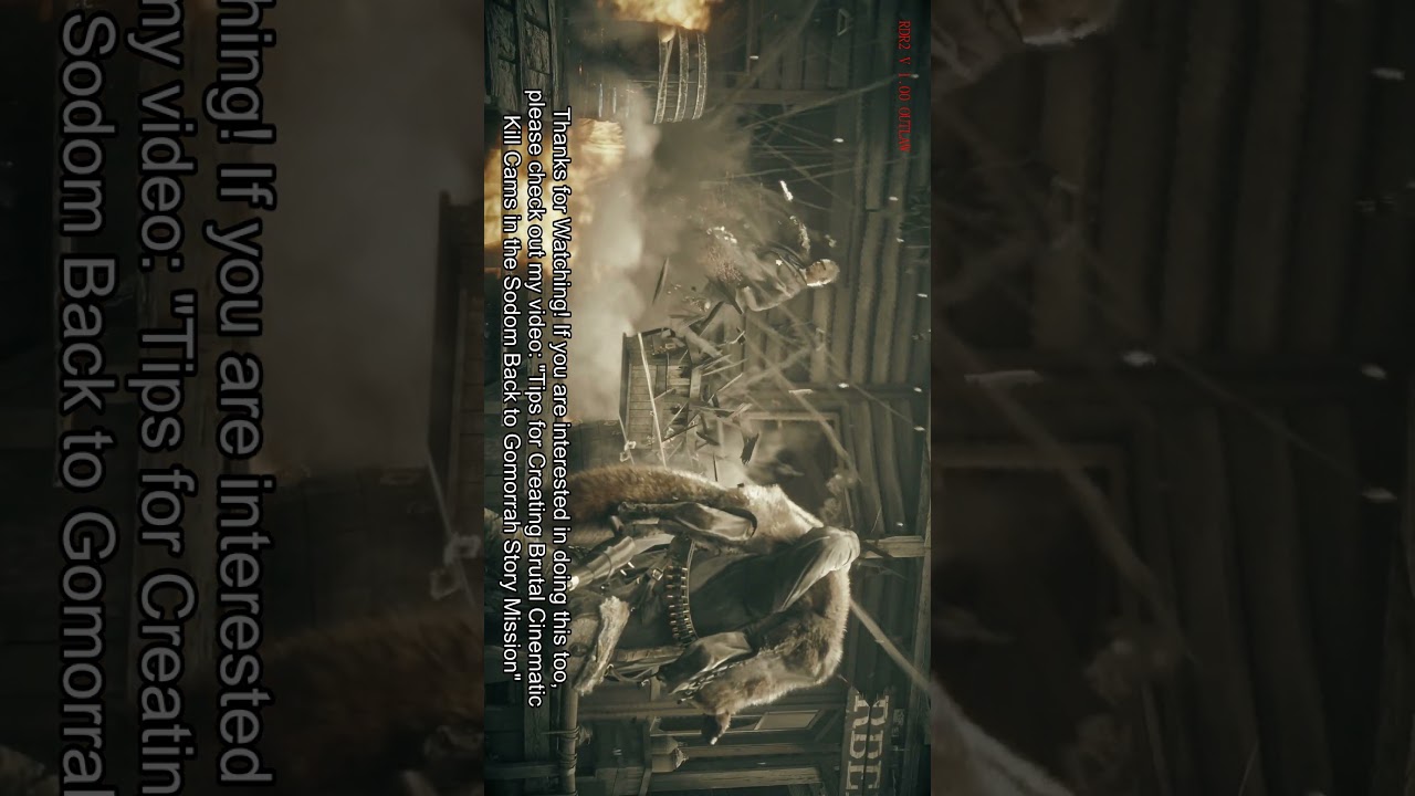 RDR2 Brutal Dynamite Kill Cam while Carrying American Red Fox 