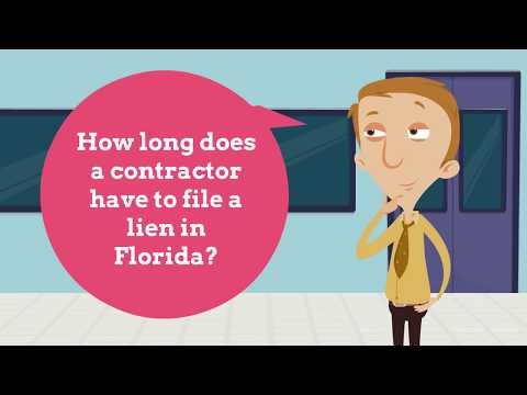वीडियो: फ्लोरिडा में आपकी संपत्ति पर एक ग्रहणाधिकार कब तक रहता है?