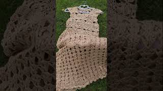 Crochet elegant dress written pattern #crochet