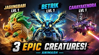 ANIMASH FIGHT 3 EPIC ANIMASH Creatures! 🐗⚡🚀 Jagungbabi  Betrik Cahayakendra