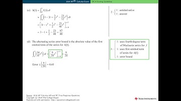 2019 AP Calculus BC6 Technology Solutions and Extensions