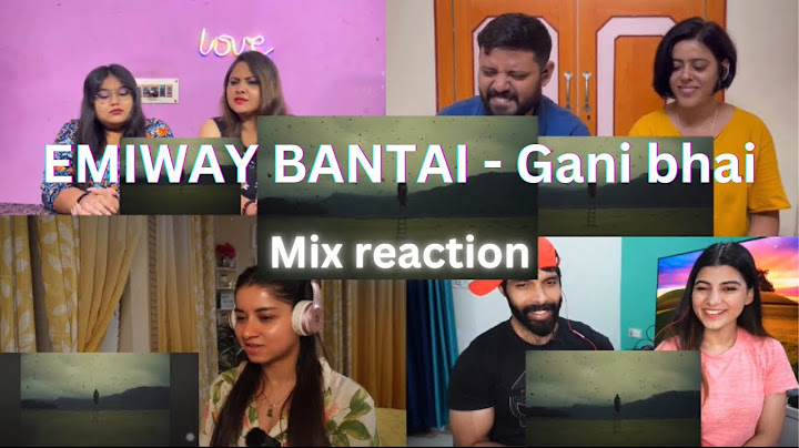 EMIWAY BANTAI - GANI BHAI | (PROD BY - MEMAX) | OFFICIAL AUDIO | sPEAK EP REACTION MASHUP