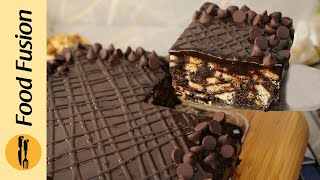 No Bake Chocolate Biscuit Cake Recipe by Food Fusion