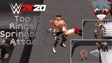 Top 10 Ringside Springboard Attacks in WWE 2K20 Mod by gamernafz 2.0 | SR | WWE 2K20 Android.