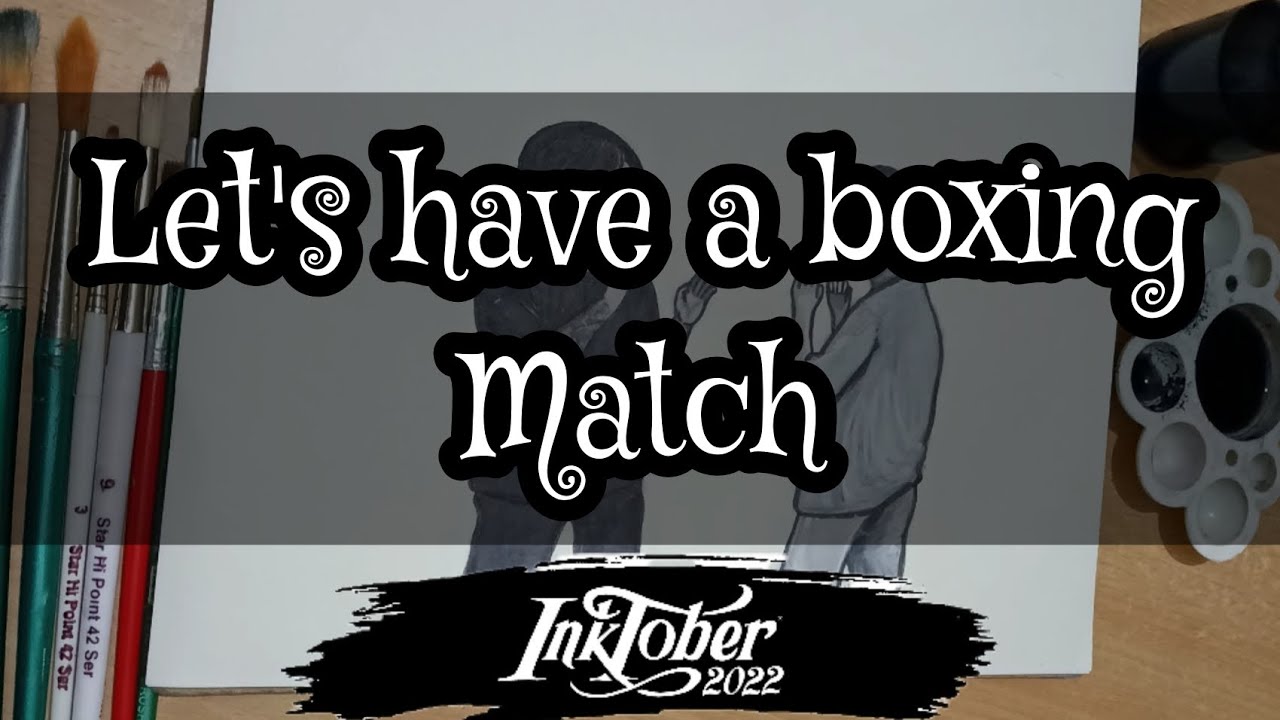 Inktober 2022 Day 8 Match Drawing ( Taekook Boxing Match ) YouTube