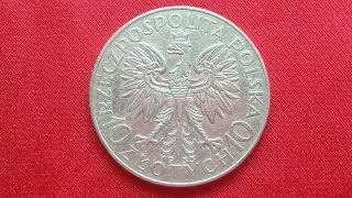 POLAND SILVER 10 ZLOTYCH 1933  (Warsaw Mint) - Польша 10 Злотых 1933 - Серебро