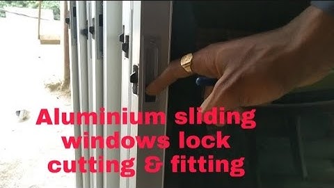 Aluminum windows Lock cutting & FITTING/ स्लिडिंग विन्डोव के लॉक लगाए आसानी से।। I like working