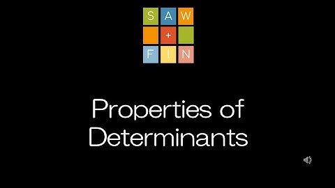 Linear Algebra 3.3 Properties of Determinants