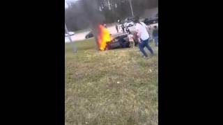 Car Catches Fire on 385 - Memphis, TN