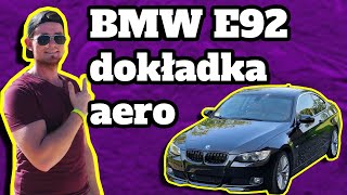 BMW E92 dokładka i malowanie zderzaka, luźny film.