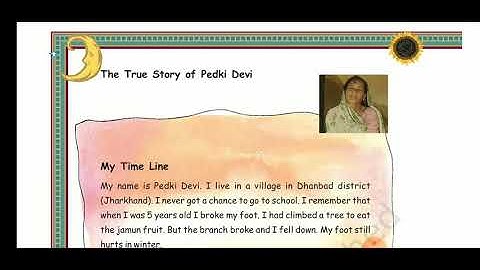 class 3 mathematics  ,NCERT,   The true story of pedki devi
