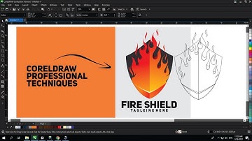Fire Shield Logo Design Tips & Tricks with Ahsan Sabri - corelDRAW 2022