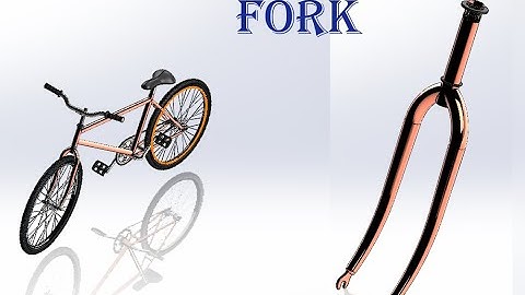 Bicycle parts CAD Modelling - Fork #solidworks #solidworks