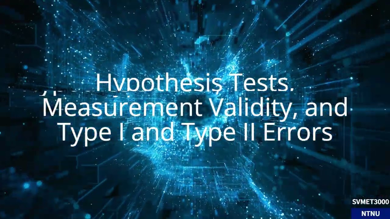 SVMET3000 - Measurement - 05A What Is Validity?`