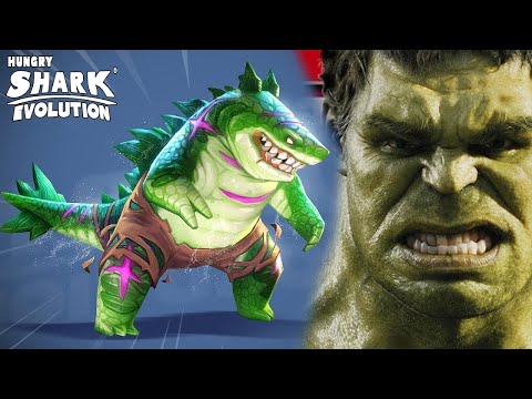 Hungry Shark Evolution NEW SKIN JIRA CRUSH HULK OF THE SHARKJIRA KAIJU SHARK