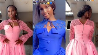 How to Sew Trendy Cape Side Gathers Dress with Yoke and Funnel sleeve