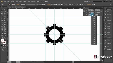 How to create a Cog/Setting icon in Adobe Illustrator CS6