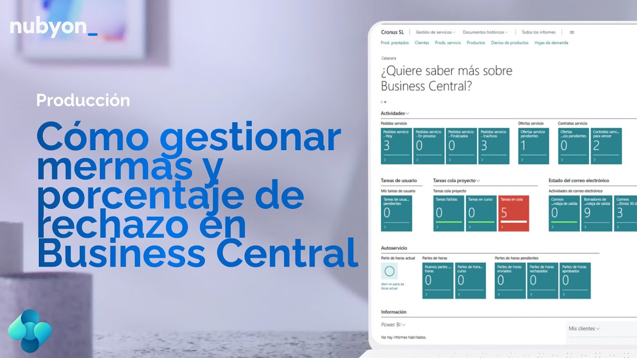 Cómo GESTIONAR MERMAS y PORCENTAJE DE RECHAZO en Business Central | nubyon