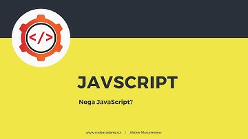 Javasctipt uzbek | Asosiy tushunchalar