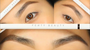 Fenty Beauty Brow MVP BLACK BROWN Brow Pencil & Styler Review Swatch Close Up Brow Tutorial