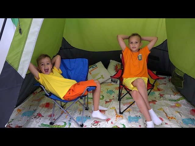 Vlad and Niki 24 Hours Overnight Tent Challenge class=