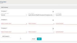 Creating New Company in PolicyTracker application (English). screenshot 5