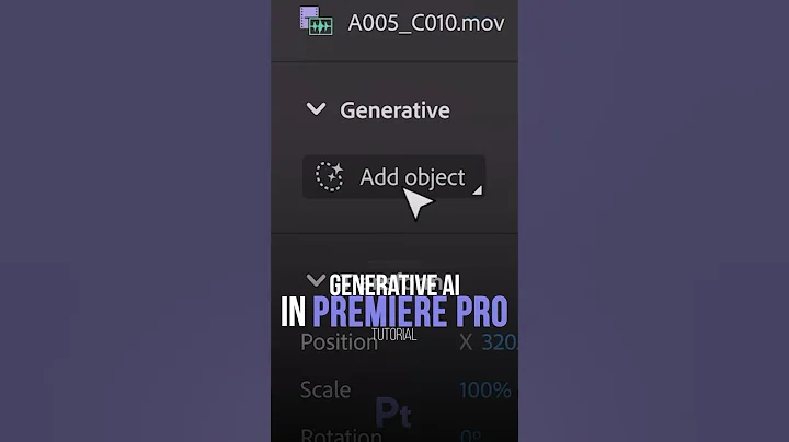 Generative ai in Premiere Pro