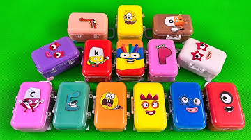 Looking Numberblocks, Alphablocks, Alphabet Lore with All CLAY Mix Coloring! Satisfying Video ASMR