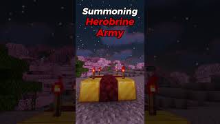Summoning Herobrine Army In Minecraft