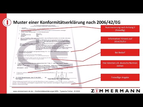 Typische Fehler in Konformitätserklärungen nach Maschinenrichtlinie 2006/42/EG