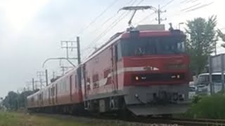 名鉄5600系5601F　EL120牽引廃車回送　大江～東名古屋港間通過