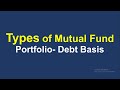 Types of Mutual Fund : Portfolio -Debt Basis