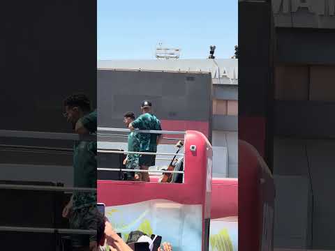 لحظة وصول أبطال مصر مطار العلمين الدولي بقياده العميد حسام حسن شرفتونا💪🏻#خيمه_اسلام_احلي_مكان