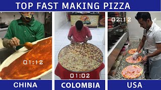 Fast Pizza Making Skills In The World - Who Is The Winner?