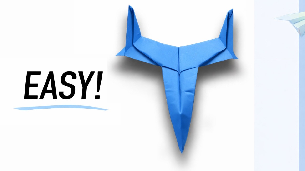Too Easy!! How to Make a Starfighter Origami Paper Plane - BEST paper planes