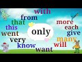 Sight Words | Meet the sight words  level 3 Part 2 | 4 letter sights words |Jump out words for kg 2