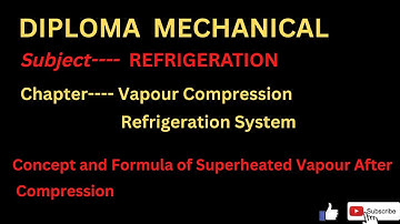 Concept and Formula of Superheated Vapour After Compression