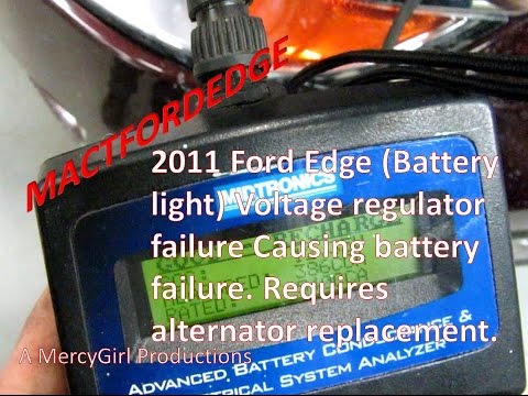 2011 Ford Edge voltage regulator failure shunting charge with no battery light
