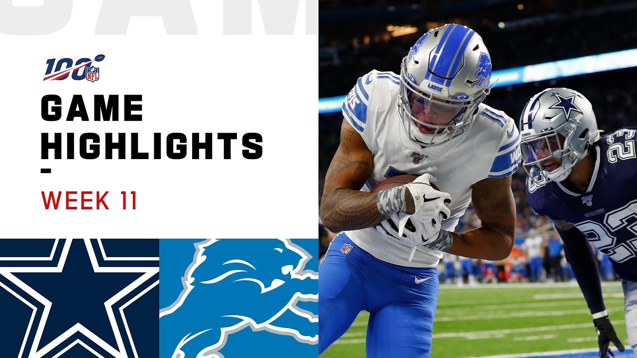 Cowboys vs. Lions Week 11 Highlights