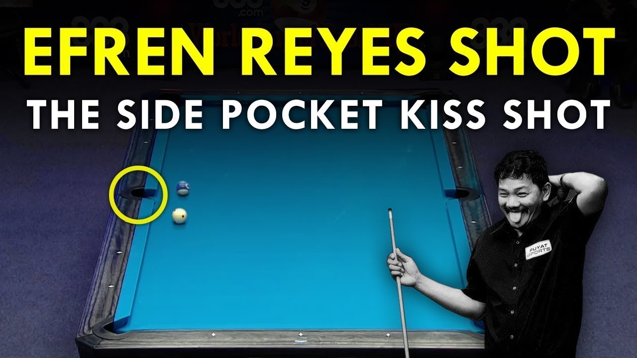 Efren Reyes | How to Play The Famous Side Pocket Kiss Shot