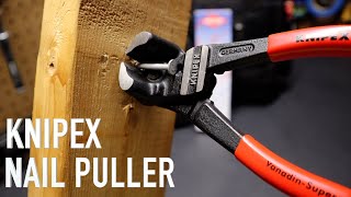 Knipex High Leverage End Cutting Offset Nippers - 61-01-200 Nail Puller