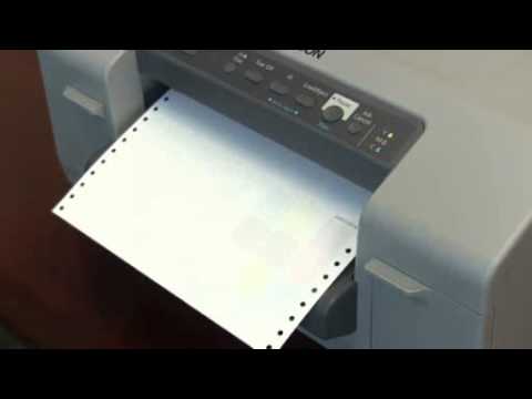 How to clearn the nozzles on the Epson GP-C831 GHS Chemical Drum label printer
