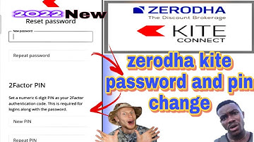 Zerodha kite PASSWORD & PIN Change / Kite PASSWORD FORGOT @tradingmanja3515 @zerodhaonline