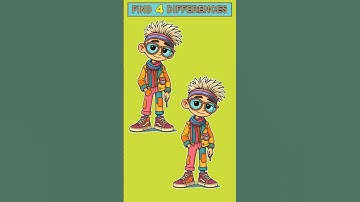 Only 1 in 10 Kids Find All 4 Differences!