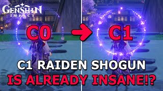 C0 Vs C1 Raiden Shogun Instant Full Stacks? - Genshin Impact