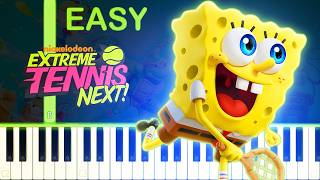 NICKELODEON EXTREME TENNIS: NEXT! THEME - EASY Piano Tutorial