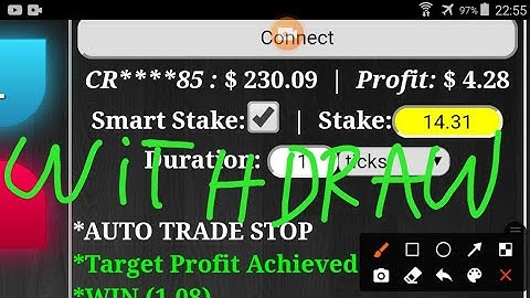 PROFIT WITHDRAW BINARY OPTION DERIV | 230 USD | 19/04/21 | 8/5 | Simple Free Bot Tool Digit Differ