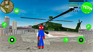 Amazing Spider Stickman Rope Hero Gangstar Crime #4 - Android Gameplay screenshot 4