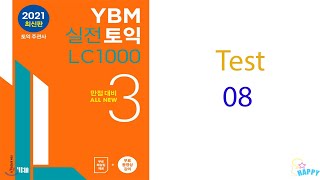 TOEIC YBM LC 1000 Vol 3 - Test 08